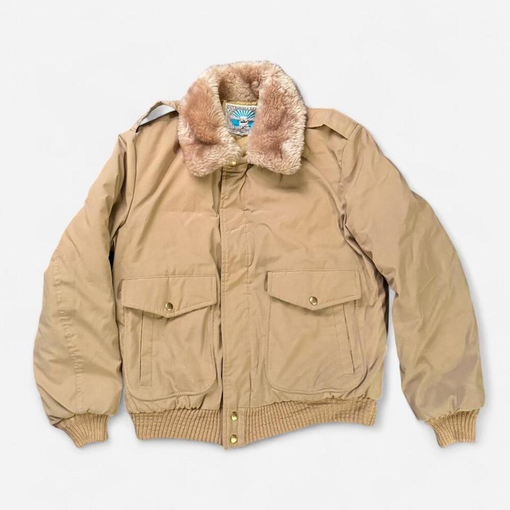 Struggle gear tan vintage puffer